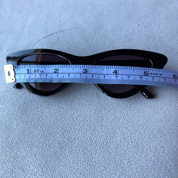 Black Cat Eye Sunglasses ~ Pink-Purple Lens ~ Brand New! - Picture 5 of 7